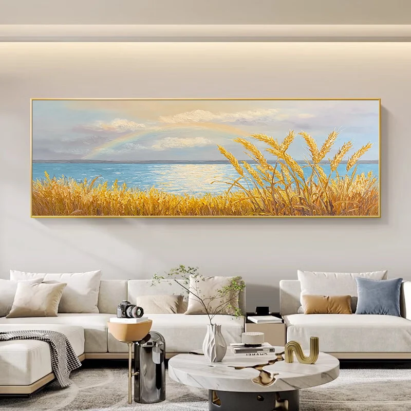 Küsten Sonnenuntergang Landschaft Leinwand Kunst