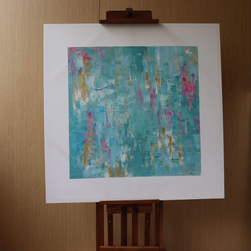 Abstrakte impressionistische Leinwandkunst