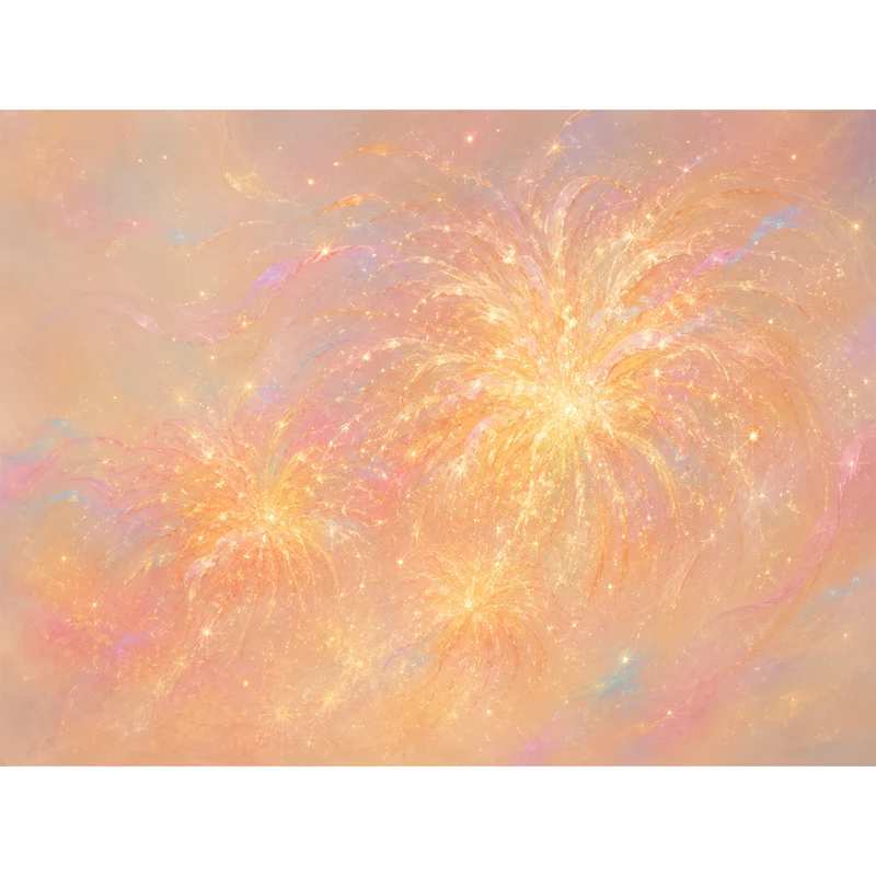Abstraktes Glitzerndes Leinwandkunstwerk