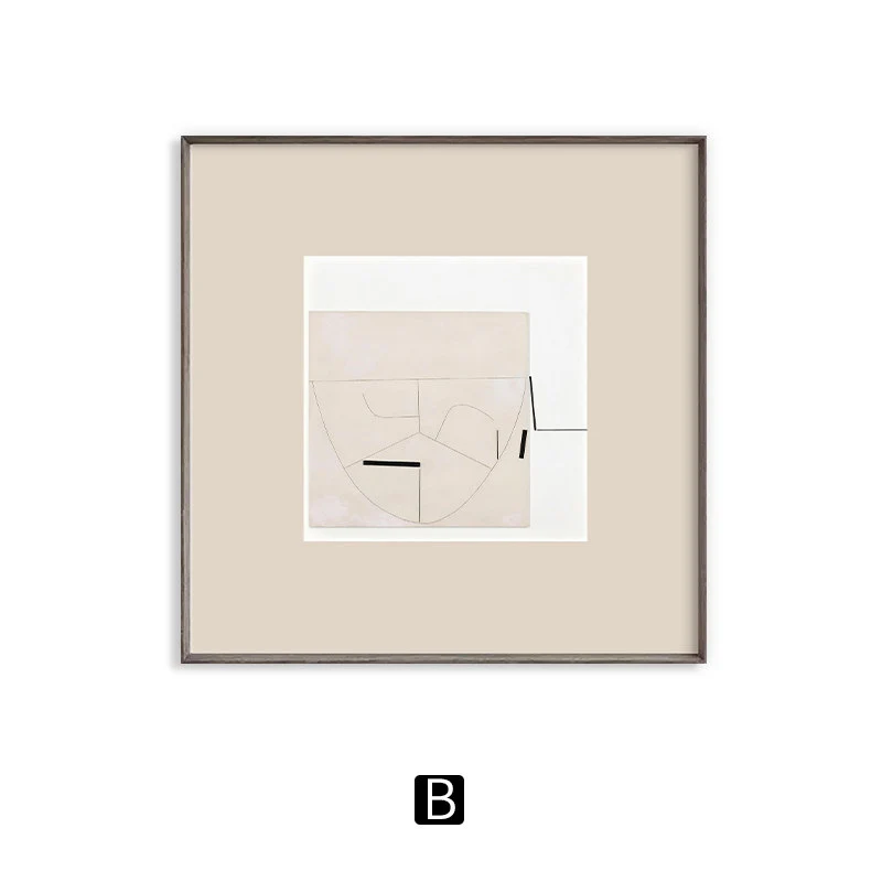 Abstrakte geometrische gerahmte Kunst