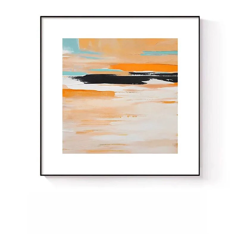 Abstrakte expressionistische Leinwandkunst für Wände