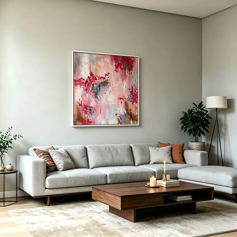 Abstrakte Expressionistische Leinwandkunst für moderne Häuser