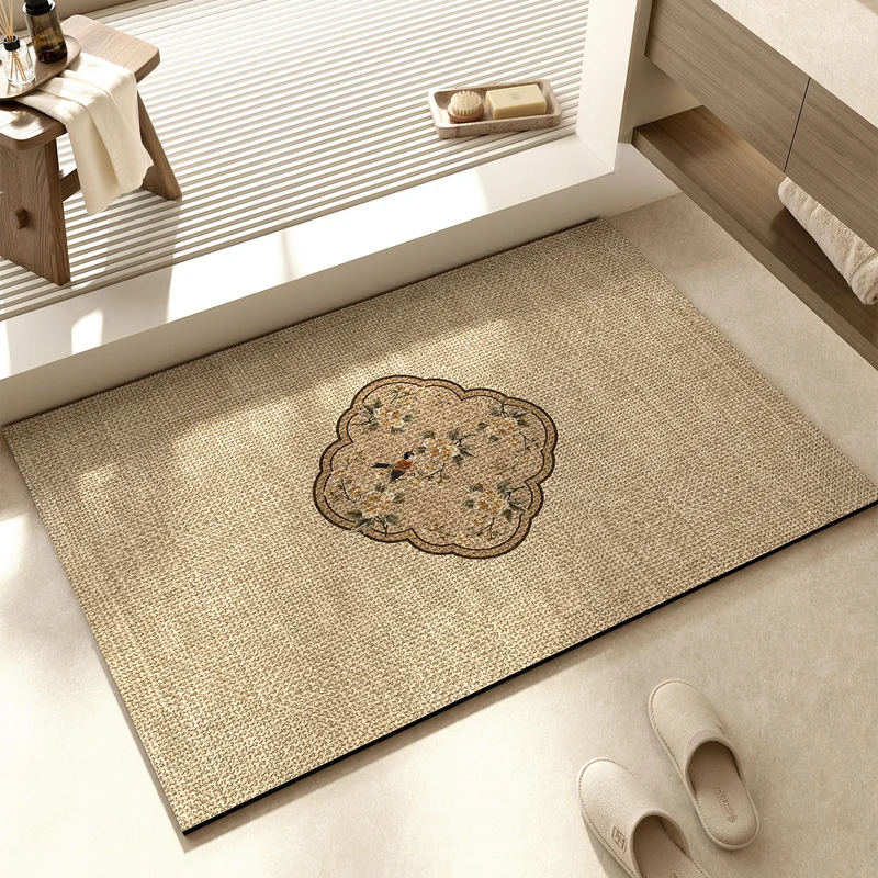 Dekorative florale Muster Badematte