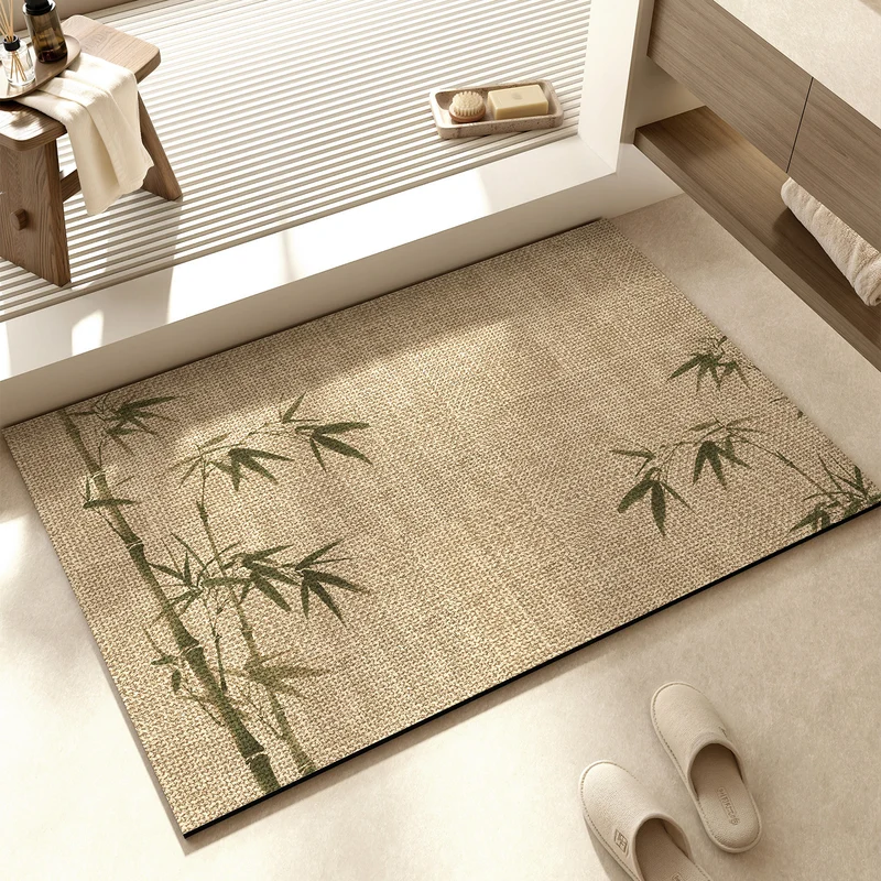 Dekorative florale Muster Badematte