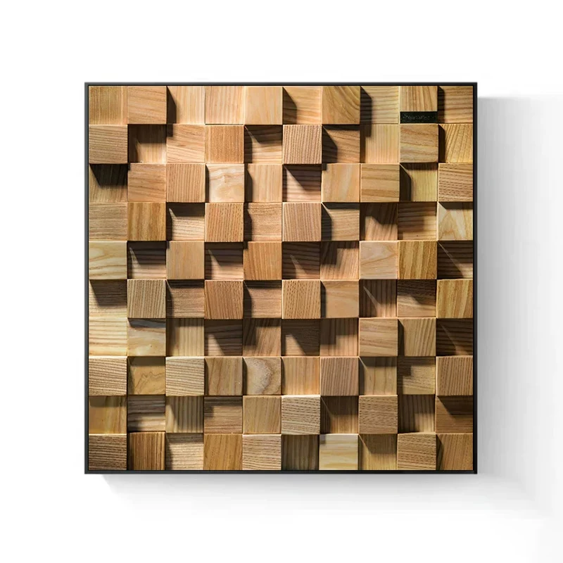 Holz Kubismus Wandkunst