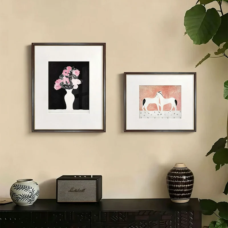 Gerahmte florale Stillleben Wandkunst