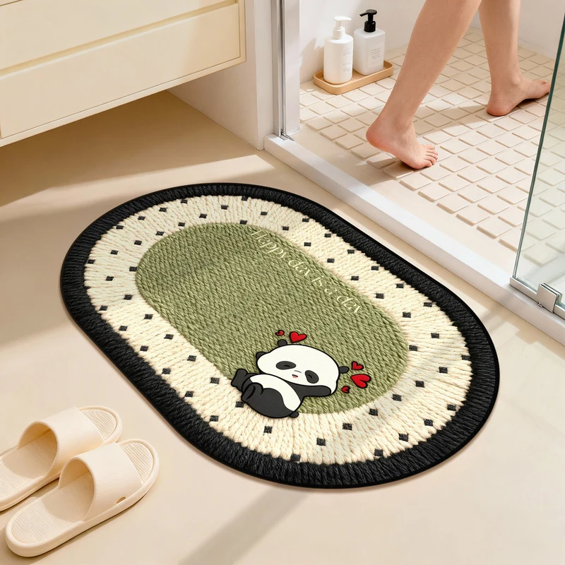 Niedliche Panda-Themen Badezimmermatte