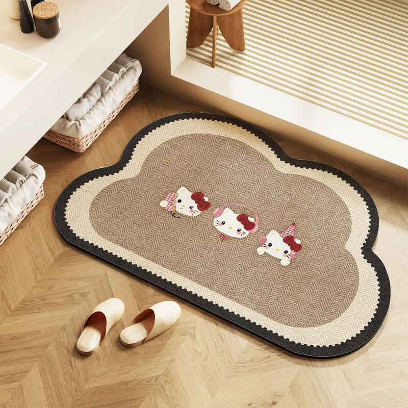 Elegante dekorative Badezimmermatte für Zuhause