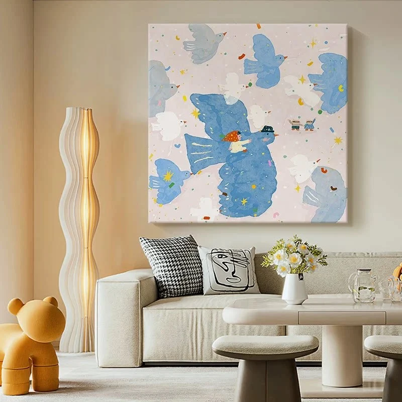 Verspielt Sternen Kinder Wandkunst