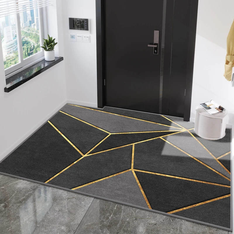 Geometrisches Muster Dekorativer Teppich