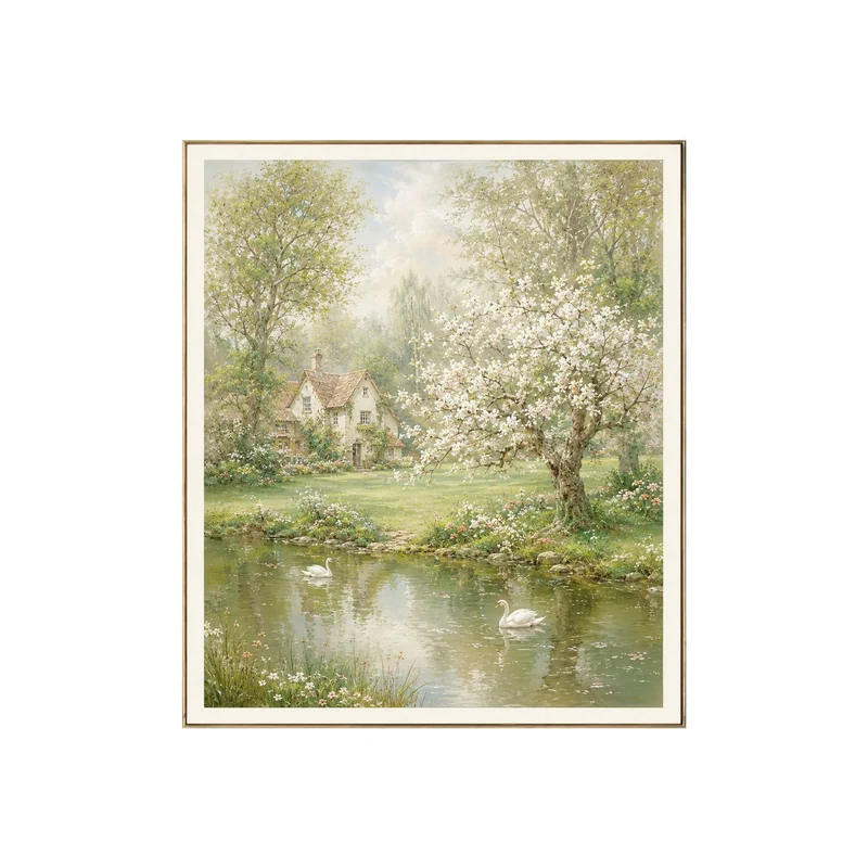 Florale Landschaft Leinwandkunst