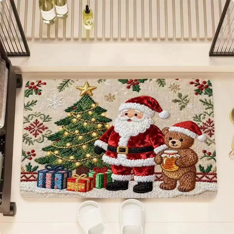 Launische holiday-themed Badematte