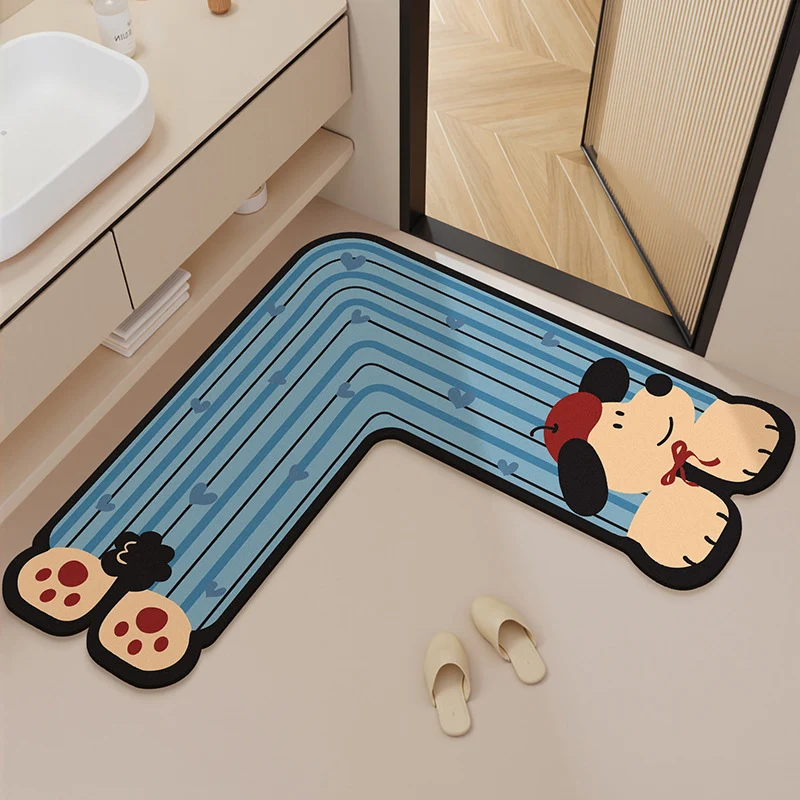 Lustiger Cartoon Hund Formen Badezimmermatte