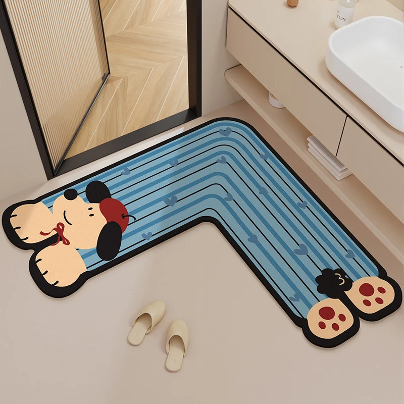 Lustiger Cartoon Hund Formen Badezimmermatte