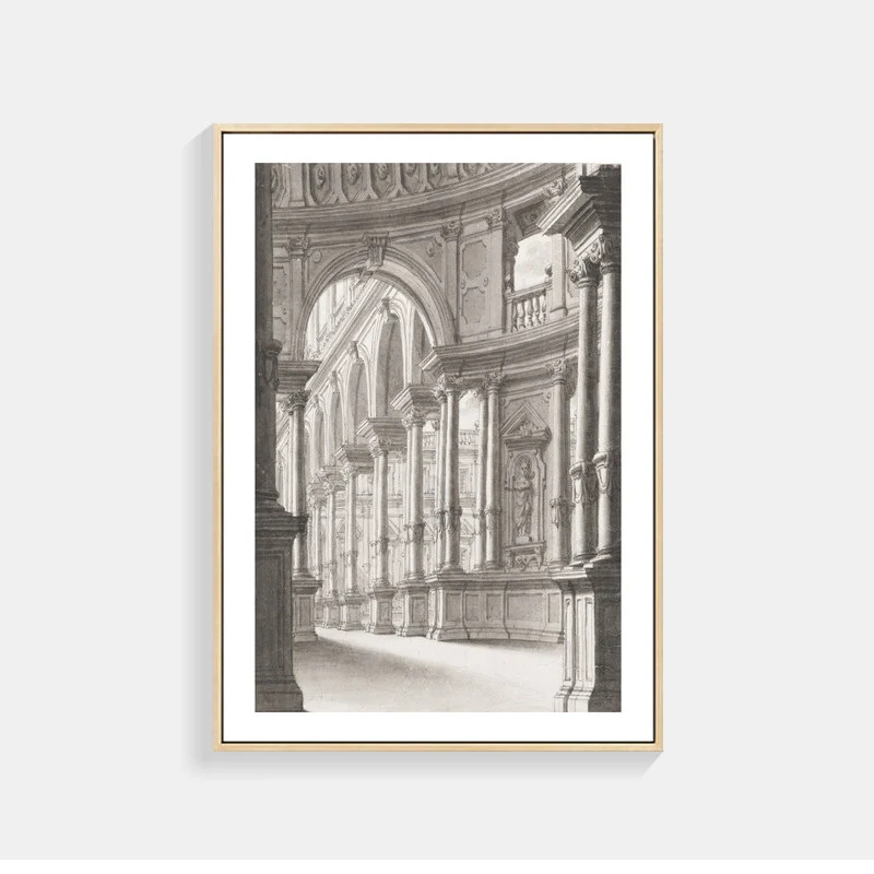 Architektonische Skizzen Wandkunst für Innenräume