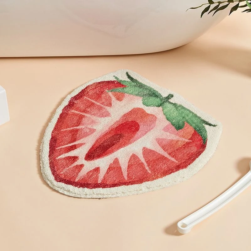 Plüsch Zitronenförmige Badematte