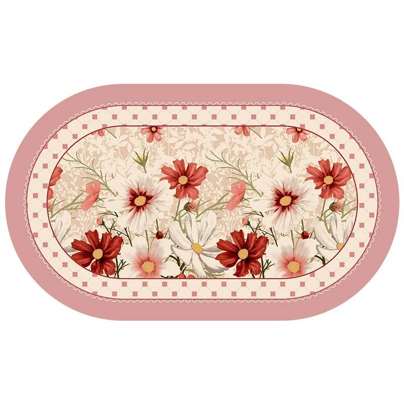 Floral Pattern Dekorativer Bereichsteppich