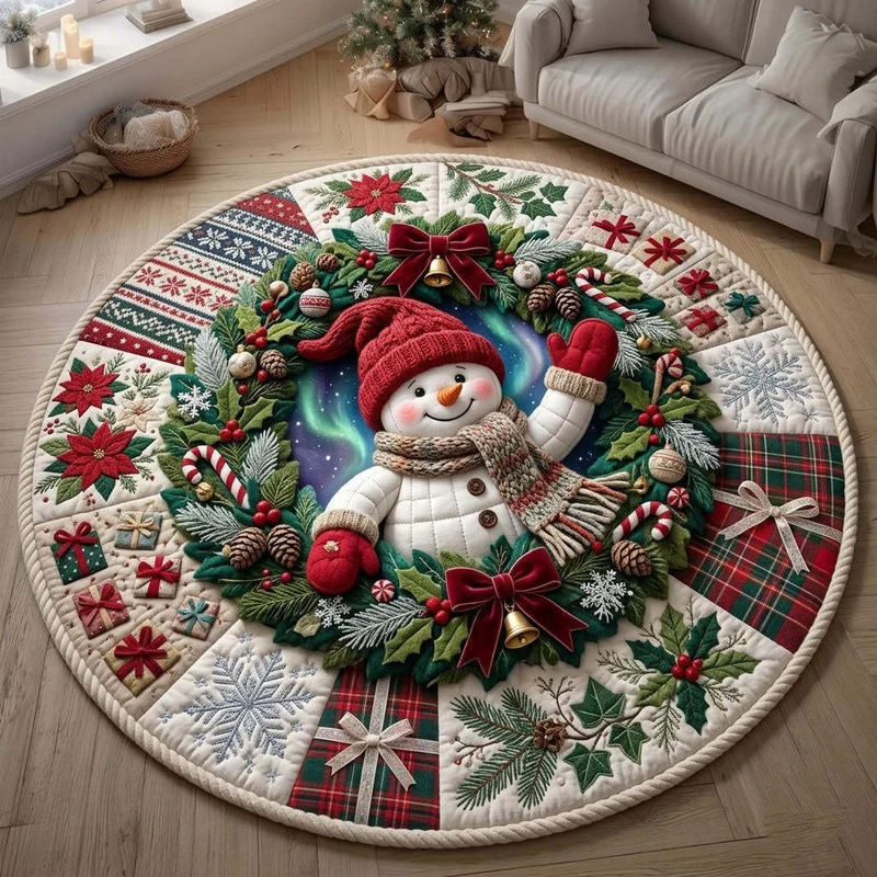 Festliche Weihnachtsmotiv Teppich Dekor