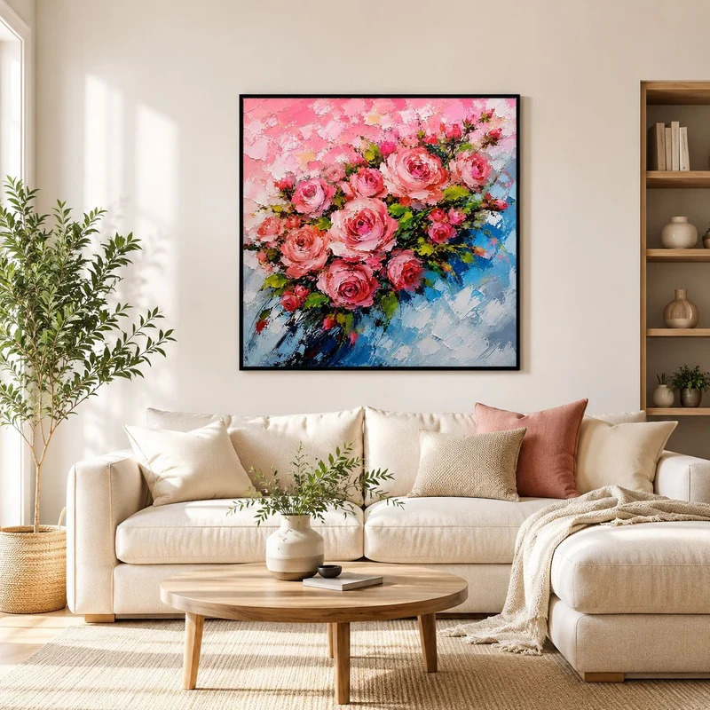 Floral Acryl Wandkunst