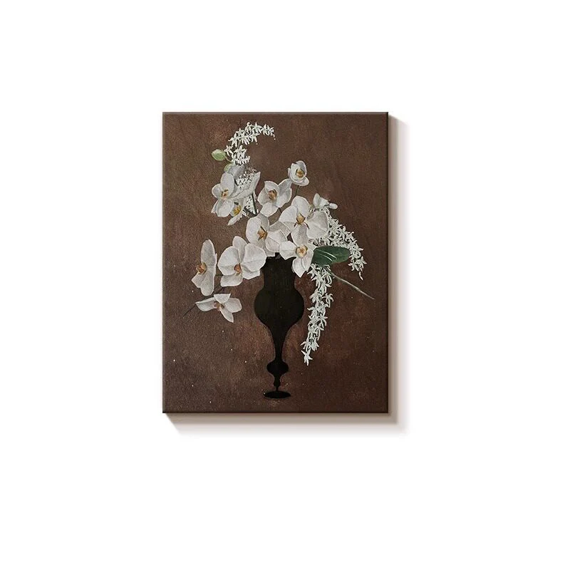 Elegante Orchideen Blumencanvas Kunstwerk