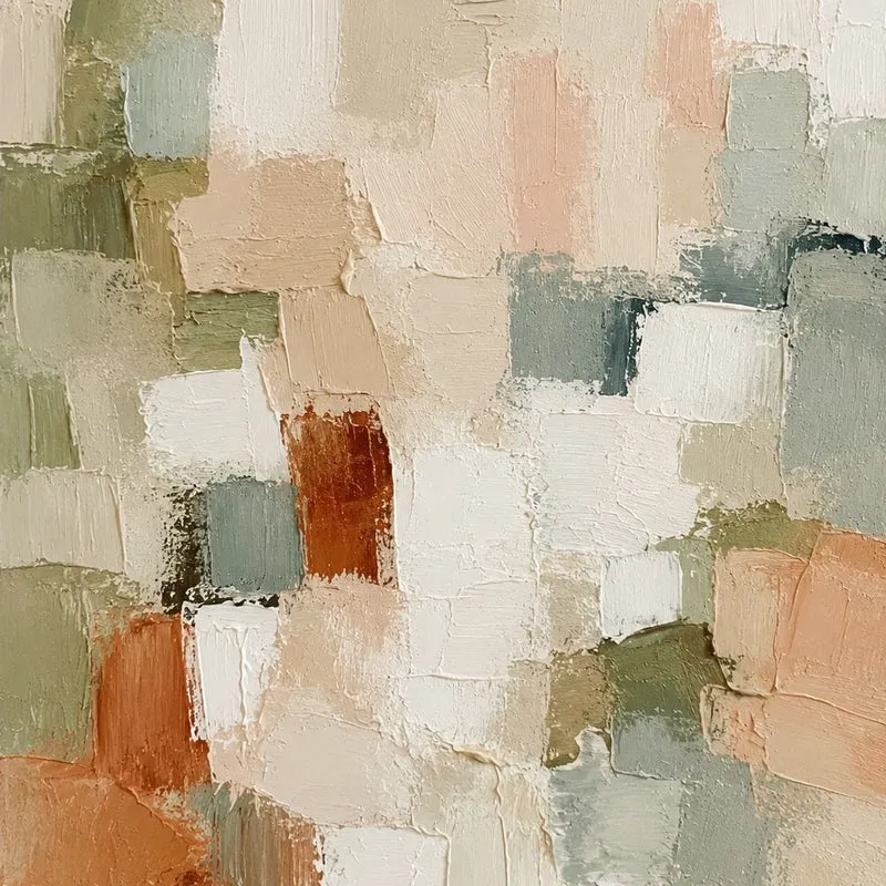 Abstraktes Texturiertes Leinwandkunstwerk für Zuhause