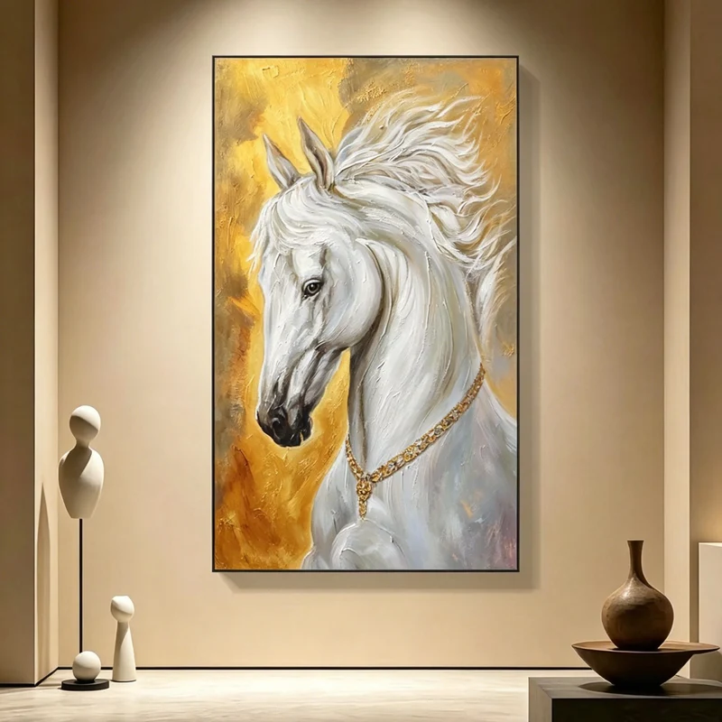 Elegante Pferdeporträt Wandkunst