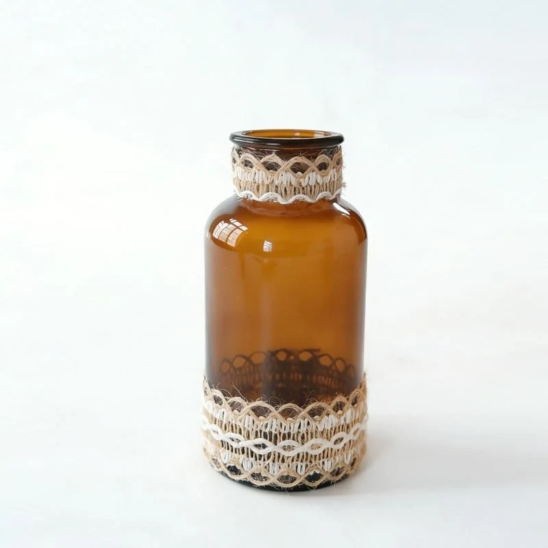 Dekorativer Glasflasche mit Spitzenakzent
