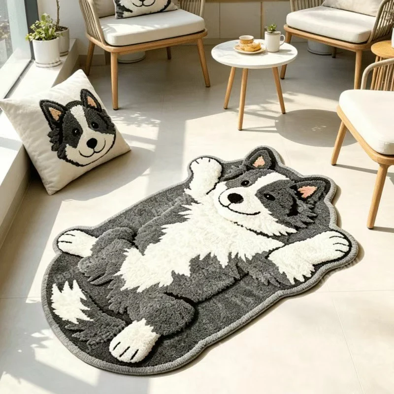 Plüsch katzenförmige Badematte