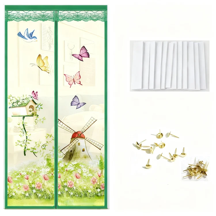 Magnetische Fliegengitter-Türvorhang mit Motiven