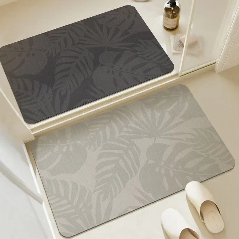 Dekorativer Blatt-Print Badezimmermatte für Zuhause