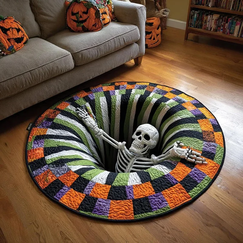 Künstlerischer Halloween-Teppich