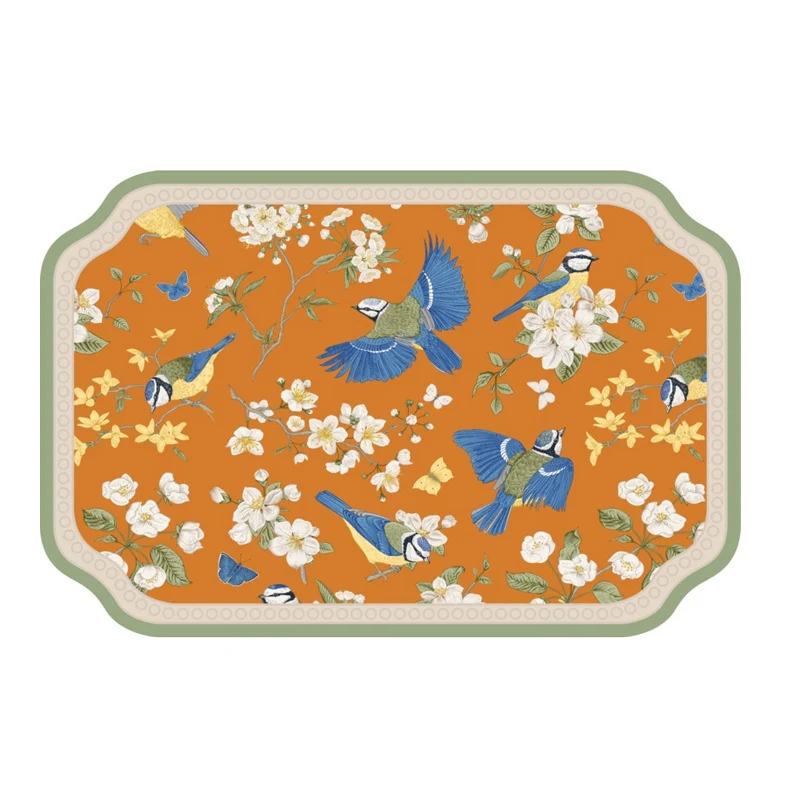 Künstlerische florale Badezimmermatte