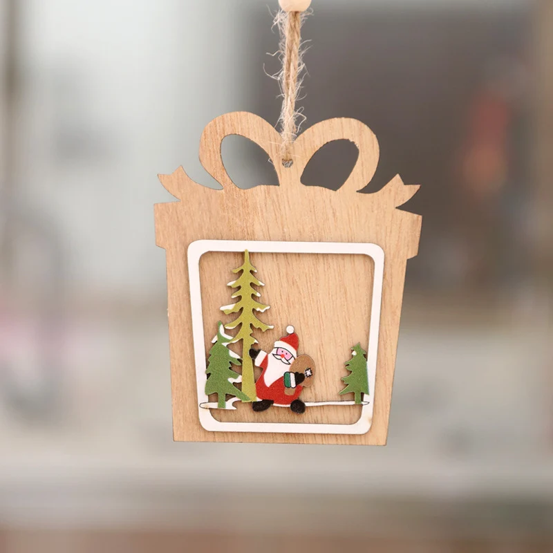 Weihnachtsschmuck aus Holz, lasergraviert