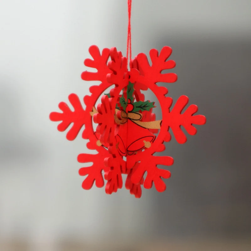 Weihnachtsschmuck aus Holz, lasergraviert
