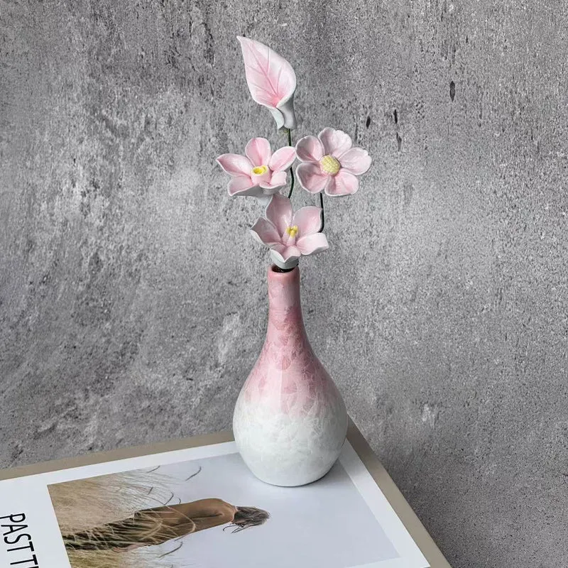Elegante florale dekorative Vase