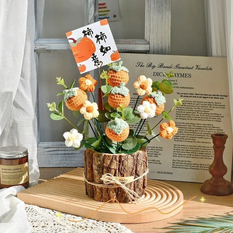 Künstlerische Häkelblumen Dekoration