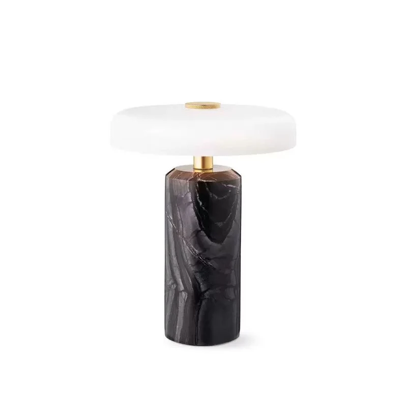 Marmor-Tischlampe Modell 5809, aufladbar, 3-stufig dimmbar