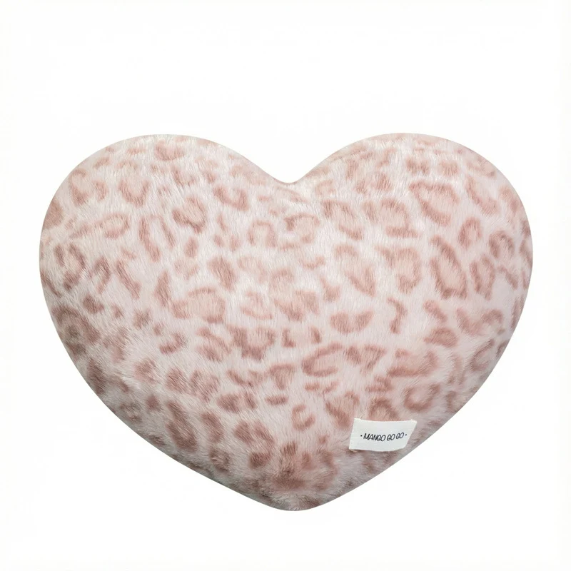 Kuschelkissen mit Leopardenmuster, 40×35 cm