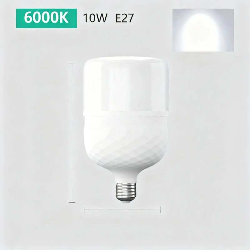 LED-Glühbirne E27, energiesparend, Weiß