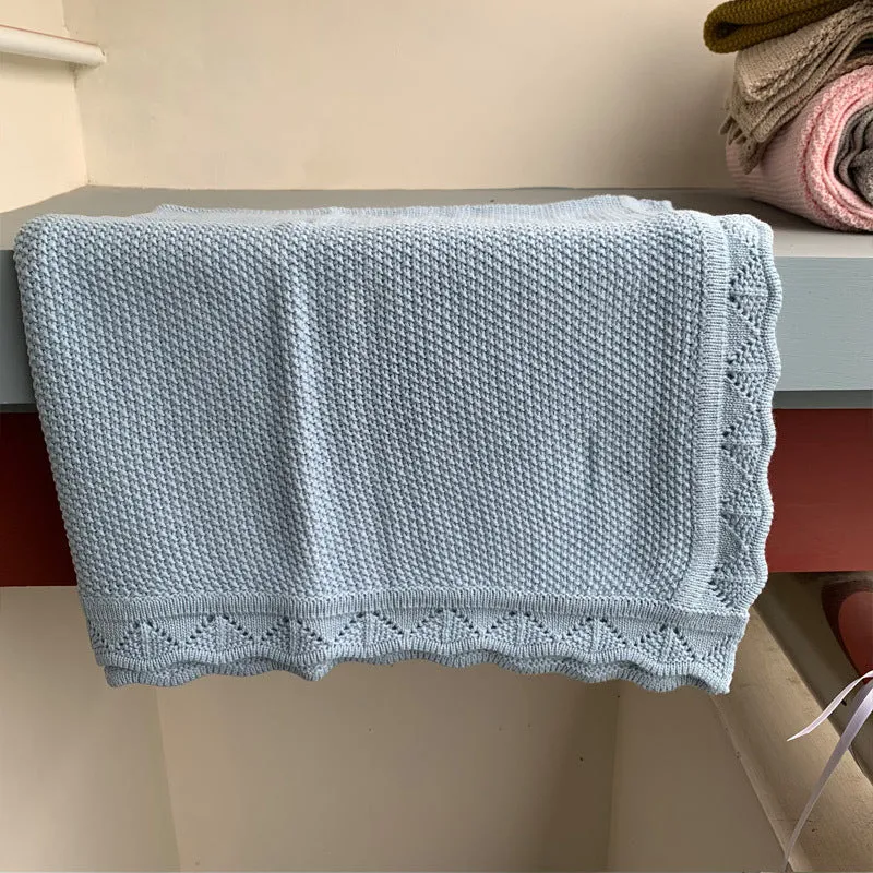 Strickdecke aus Baumwolle, 80×100 cm