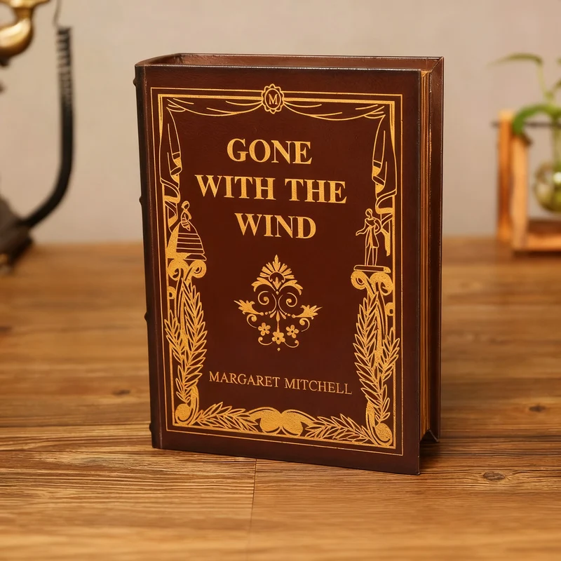 Dekoratives Buch-Tablett aus Holz, klassisches Design