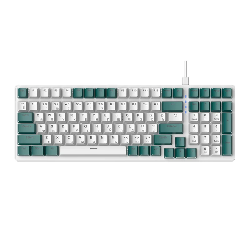 Mechanische Tastatur mit kyrillischem Layout