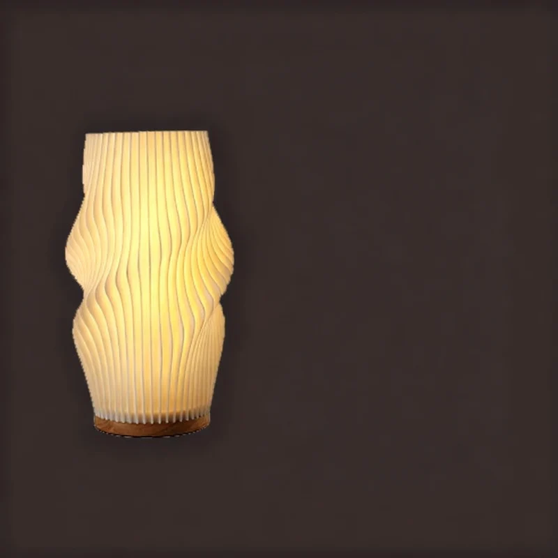 3D-Drehlampe mit USB-Aufladung, Creme-Stil