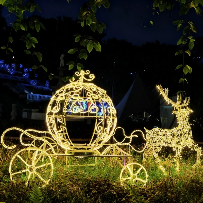 LED-Rentier-Leuchte mit Schlitten
