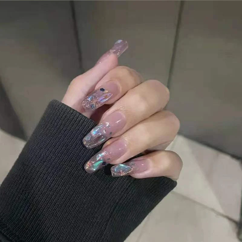 Premium Glitter Gel Press-On Nägel Karnz