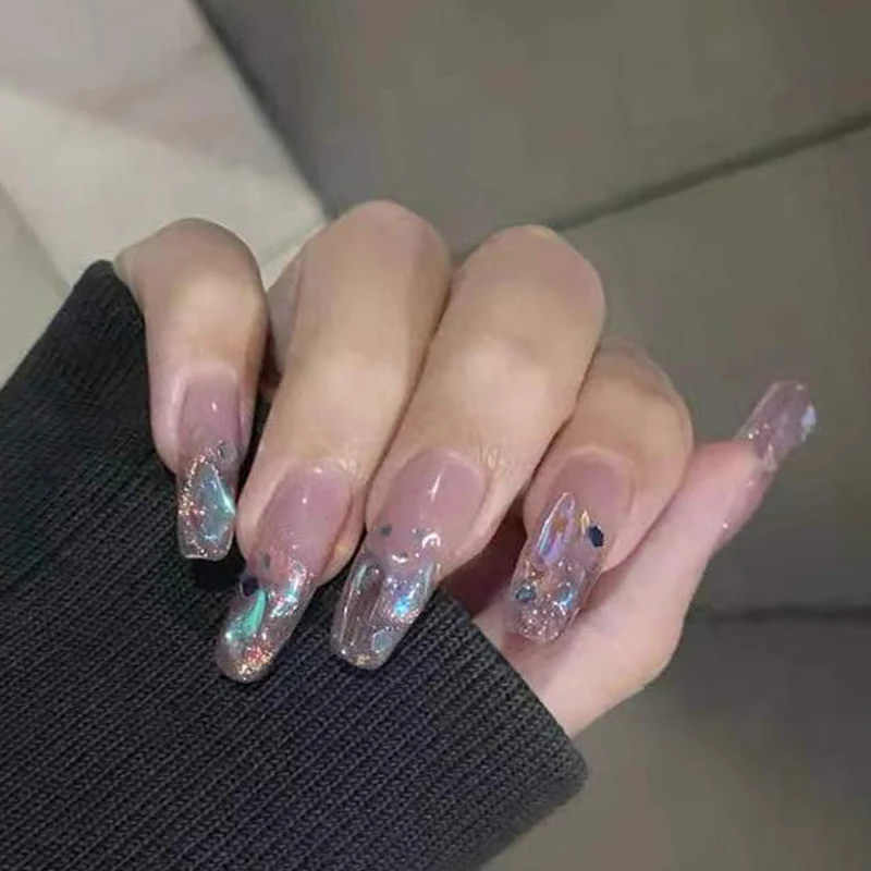 Premium Glitter Gel Press-On Nägel Karnz