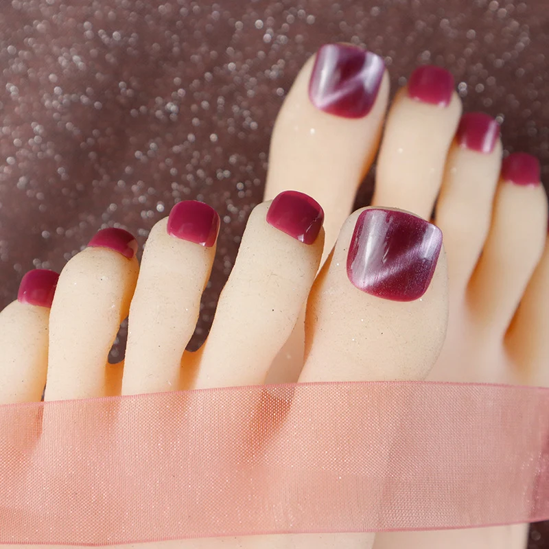 Premium Gel Press-On Zehennagel Set Karnz