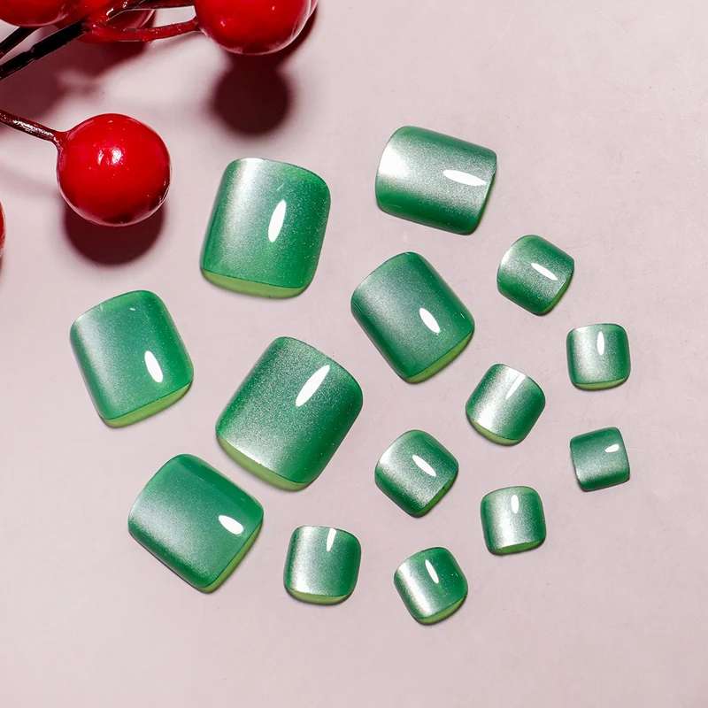 Premium Gel Press-On Toenail Art Set Karnz