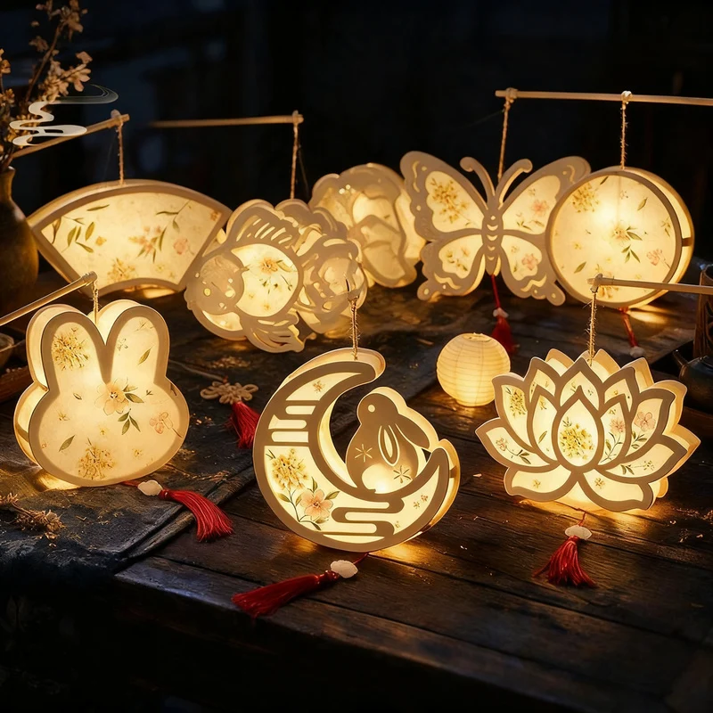 Laternen-Bastelset, Holz, chinesischer Stil