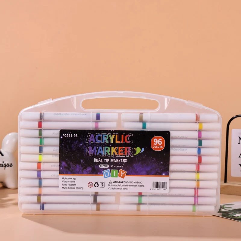 Acrylmarker-Set, 12–48 Farben, PVC-Stift
